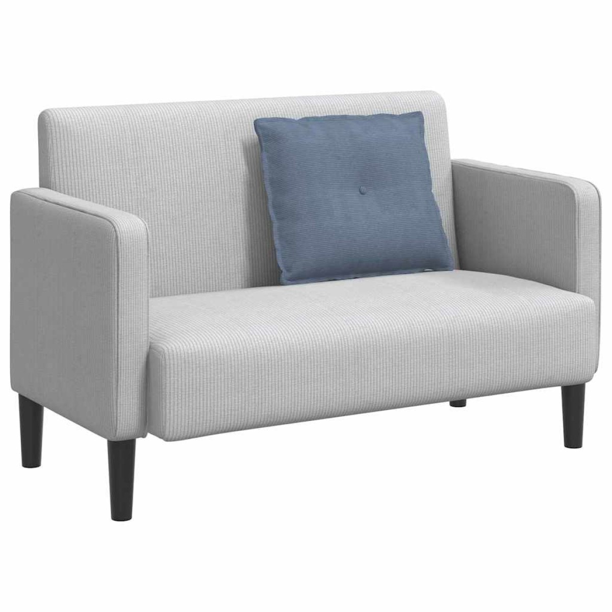 vidaXL Μαξιλάρι Πλάτης Μπλε 60 x 50 cm Υφασμάτινο Κορντουρά