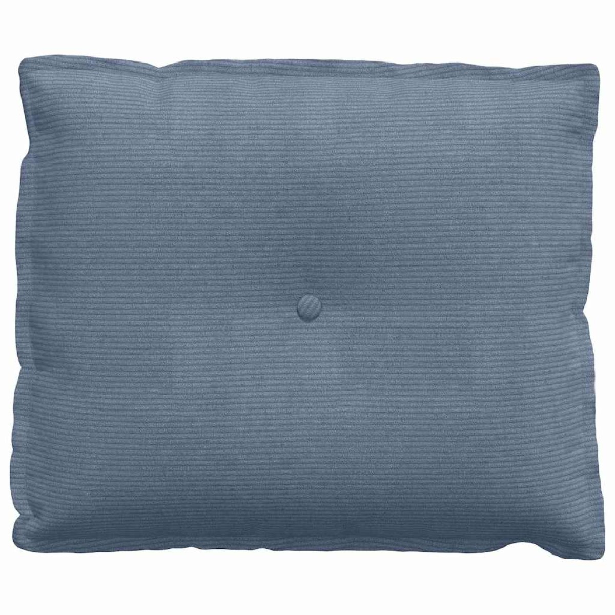 vidaXL Μαξιλάρι Πλάτης Μπλε 60 x 50 cm Υφασμάτινο Κορντουρά