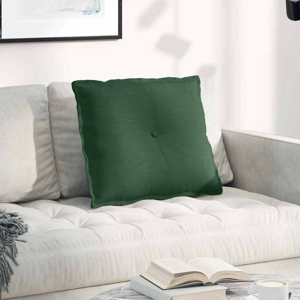 vidaXL Μαξιλάρι Πλάτης Τζαγκουάρ Πράσινο 60 x 50 cm