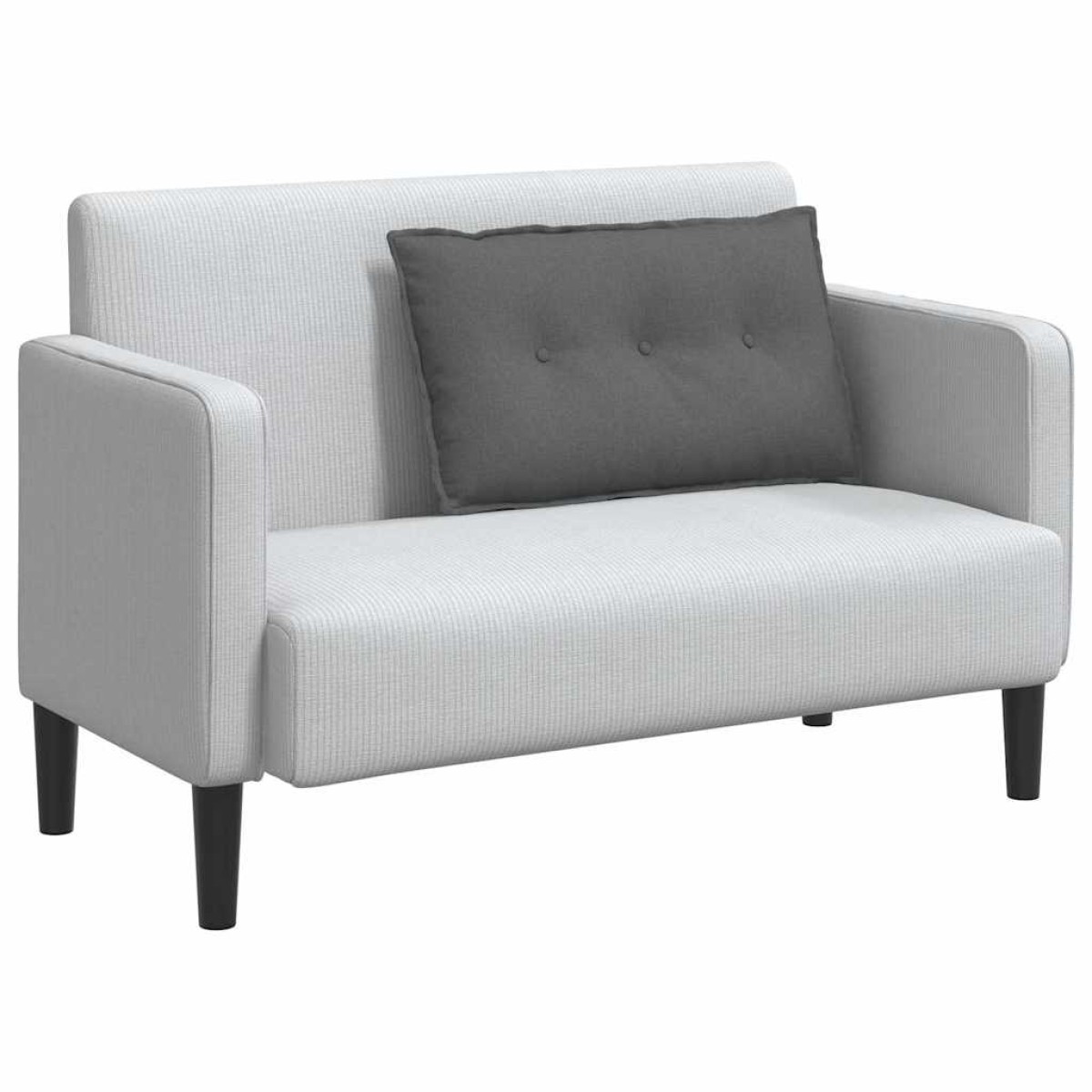 vidaXL Μαξιλάρι Πλάτης Σκούρο Γκρι 80 x 19 x 50 εκ ύφασμα