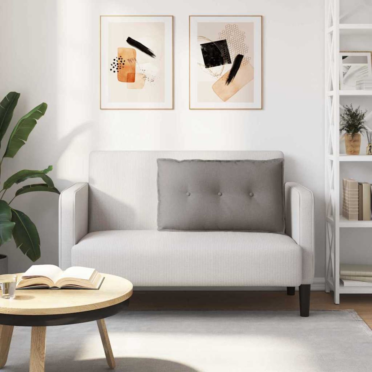 vidaXL Μαξιλάρι Πλάτης Taupe 80 x 19 x 50 εκ ύφασμα