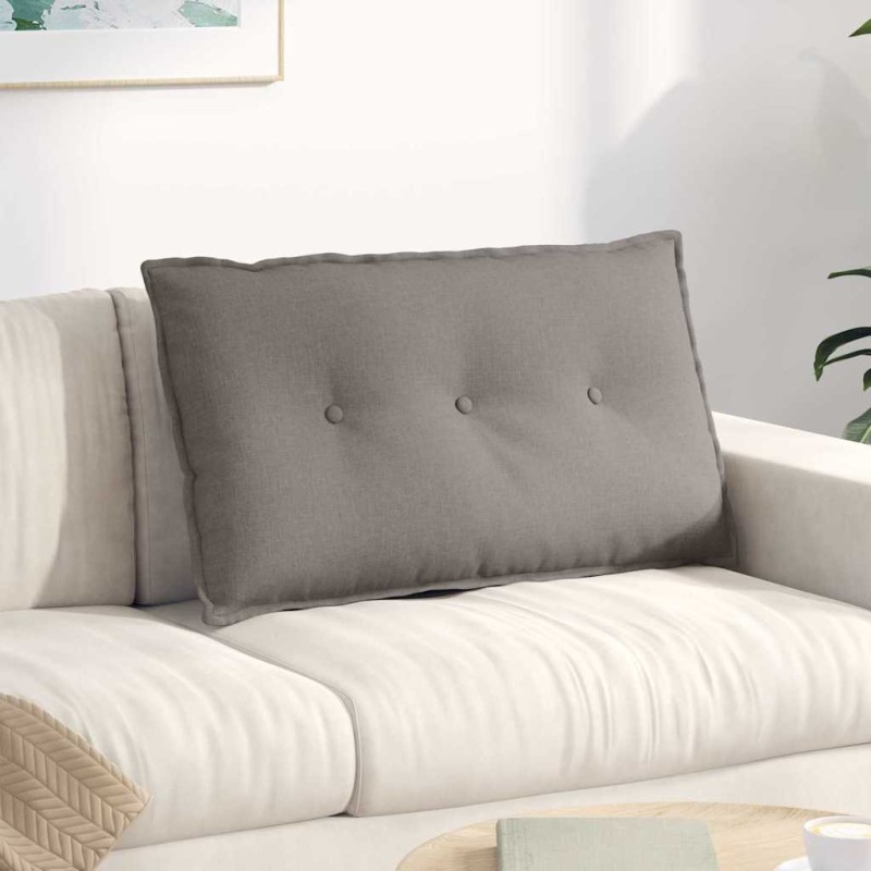 vidaXL Μαξιλάρι Πλάτης Taupe 80 x 19 x 50 εκ ύφασμα
