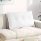 vidaXL Μαξιλάρι Πλάτης Λευκό 80 x 19 x 50 εκ ύφασμα