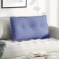 vidaXL Μαξιλάρι Πλάτης Μπλε τζην 80 x 19 x 50 εκ ύφασμα