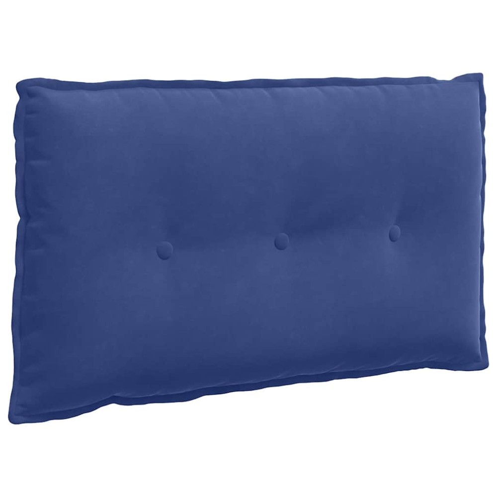 vidaXL Μαξιλάρι Πλάτης Μπλε Αστυνομίας 80 x 50 cm Υφασμάτινο Κορντουρά
