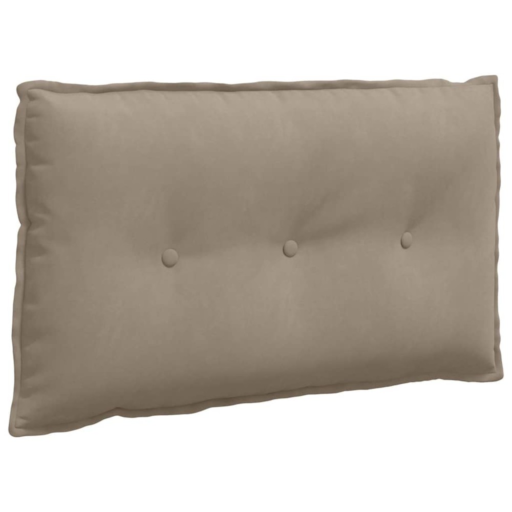vidaXL Μαξιλάρι Πλάτης Taupe 80 x 50 cm Ύφασμα Μικροΐνας