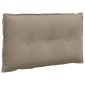 vidaXL Μαξιλάρι Πλάτης Taupe 80 x 50 cm Ύφασμα Μικροΐνας
