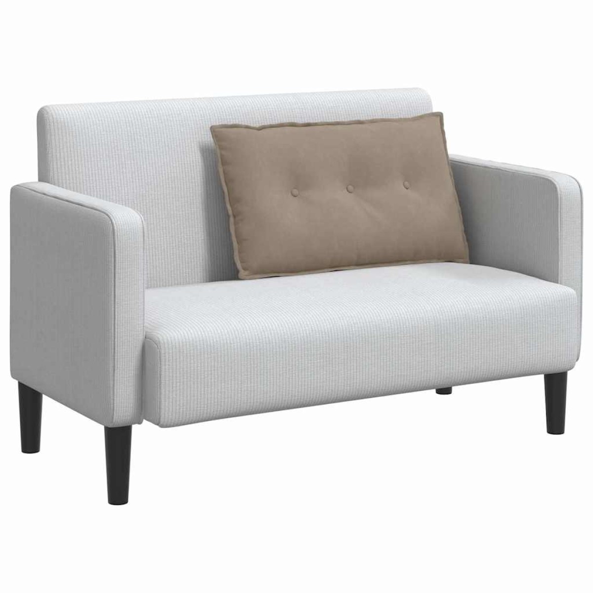 vidaXL Μαξιλάρι Πλάτης Taupe 80 x 50 cm Ύφασμα Μικροΐνας