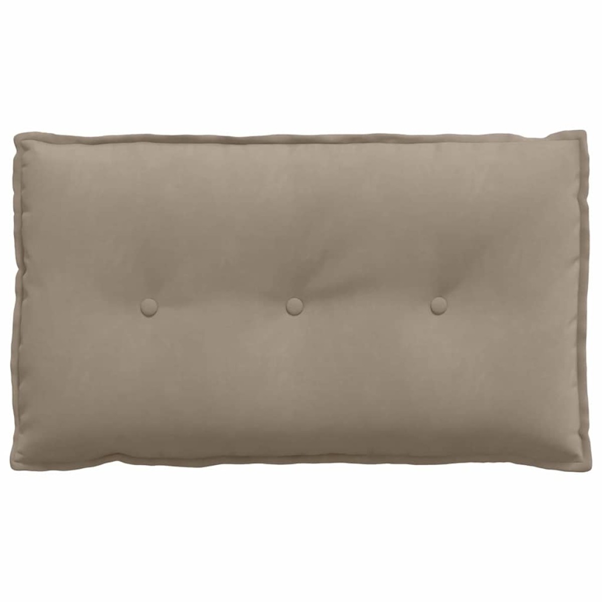 vidaXL Μαξιλάρι Πλάτης Taupe 80 x 50 cm Ύφασμα Μικροΐνας
