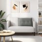 vidaXL Μαξιλάρι Πλάτης Σκούρο Γκρι 80 x 50 cm Ύφασμα Μικροΐνας