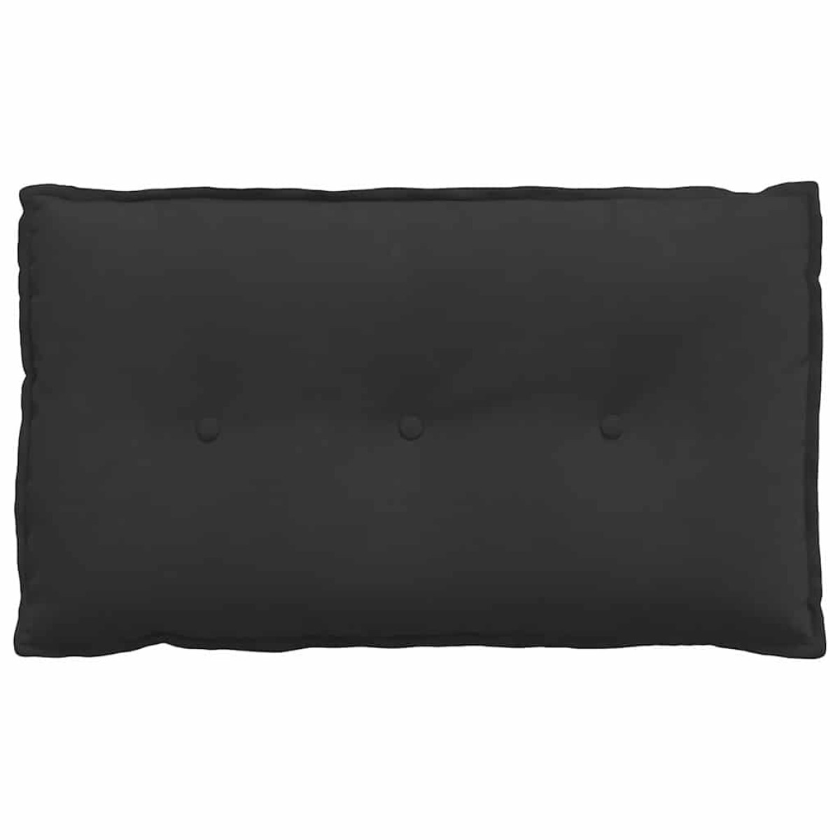 vidaXL Μαξιλάρι Πλάτης Μαύρο 80 x 50 cm Ύφασμα Μικροΐνας