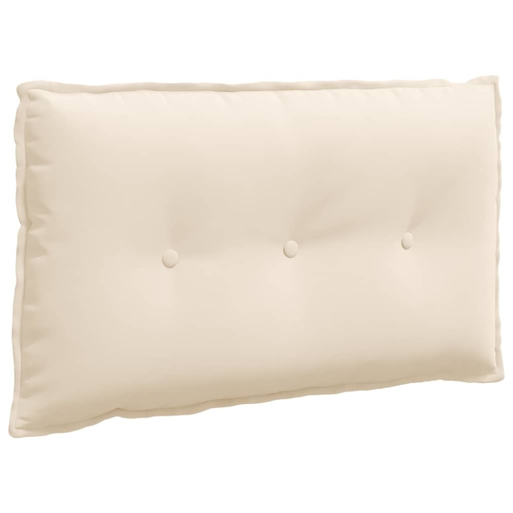 vidaXL Μαξιλάρι Πλάτης Μπεζ 80 x 50 cm Ύφασμα Μικροΐνας