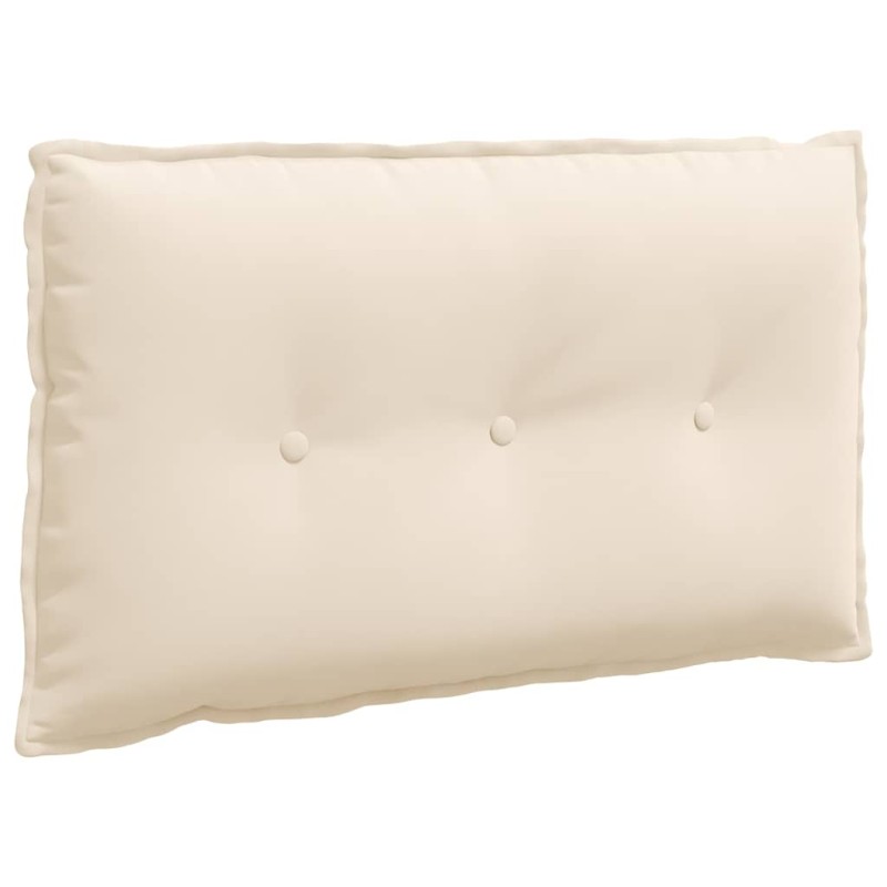 vidaXL Μαξιλάρι Πλάτης Μπεζ 80 x 50 cm Ύφασμα Μικροΐνας