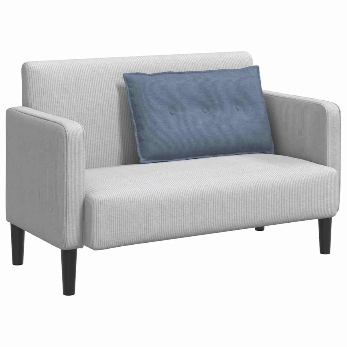 vidaXL Μαξιλάρι Πλάτης Μπλε 80 x 50 cm Υφασμάτινο Κορντουρά