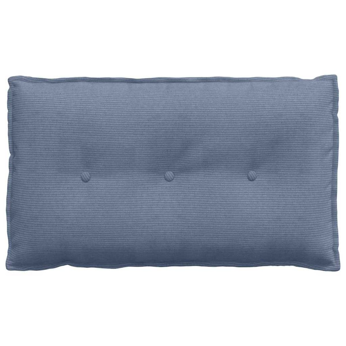 vidaXL Μαξιλάρι Πλάτης Μπλε 80 x 50 cm Υφασμάτινο Κορντουρά