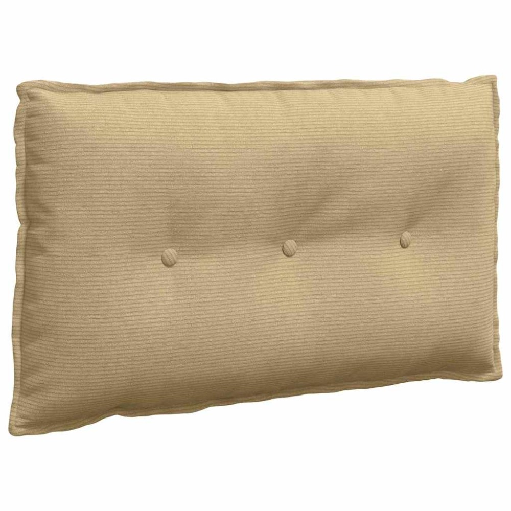 vidaXL Μαξιλάρι Πλάτης Γκρι Πράσινο 80 x 50 cm Υφασμάτινο Κορντουρά