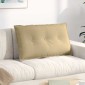 vidaXL Μαξιλάρι Πλάτης Γκρι Πράσινο 80 x 50 cm Υφασμάτινο Κορντουρά
