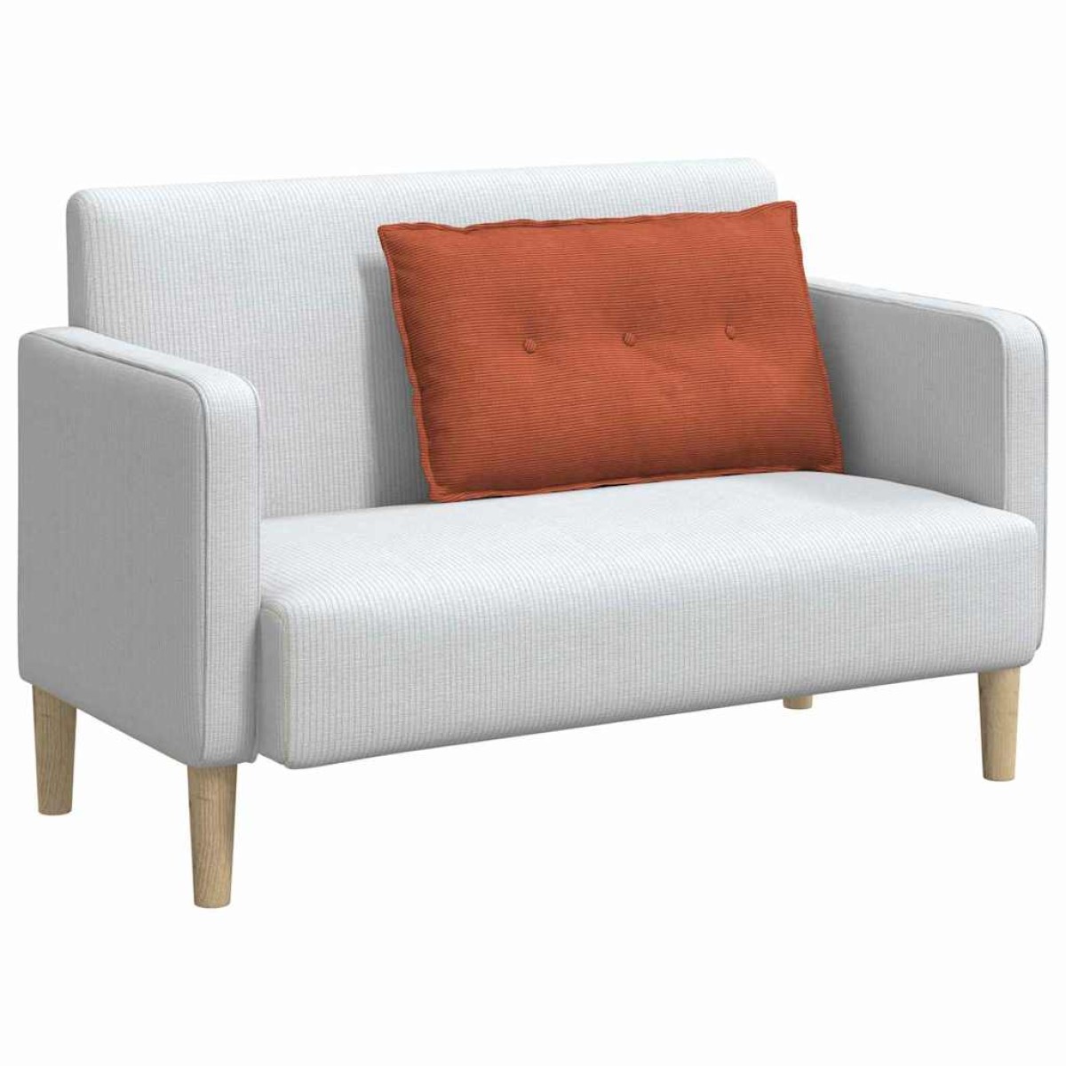 vidaXL Μαξιλάρι Πλάτης Κόκκινο Πορτοκαλί 80 x 50 cm
