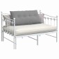 vidaXL Μαξιλάρι Πλάτης Ανοιχτό γκρι 100 x 19 x 50 εκ ύφασμα