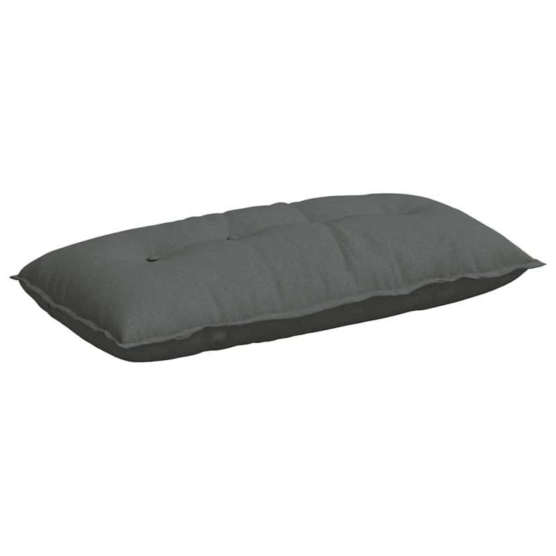 vidaXL Μαξιλάρι Πλάτης Σκούρο Γκρι 100 x 19 x 50 εκ ύφασμα