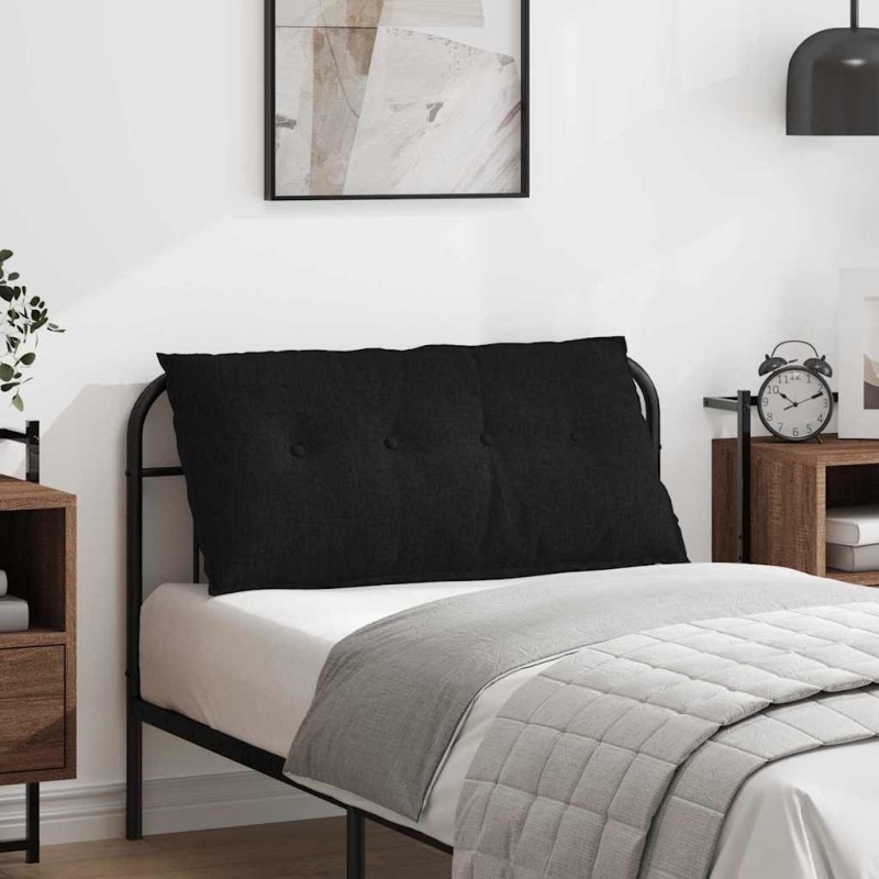 vidaXL Μαξιλάρι Πλάτης Μαύρο 100 x 19 x 50 εκ ύφασμα