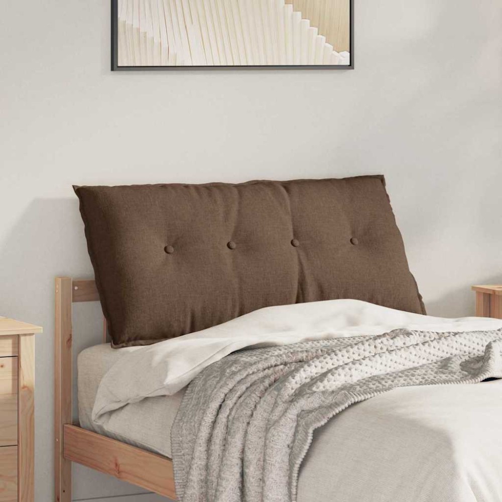 vidaXL Μαξιλάρι Πλάτης Καφέ 100 x 19 x 50 εκ ύφασμα