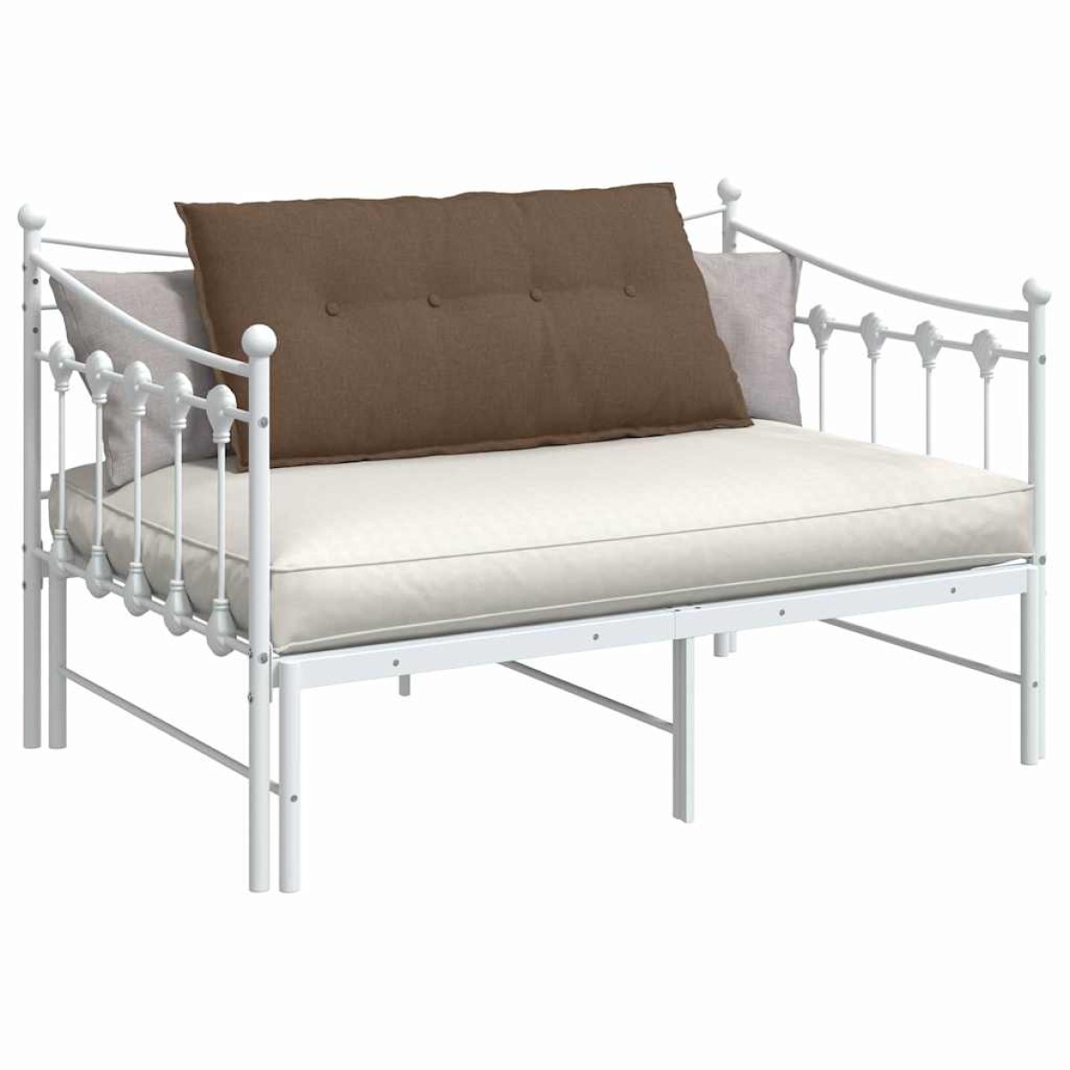 vidaXL Μαξιλάρι Πλάτης Καφέ 100 x 19 x 50 εκ ύφασμα