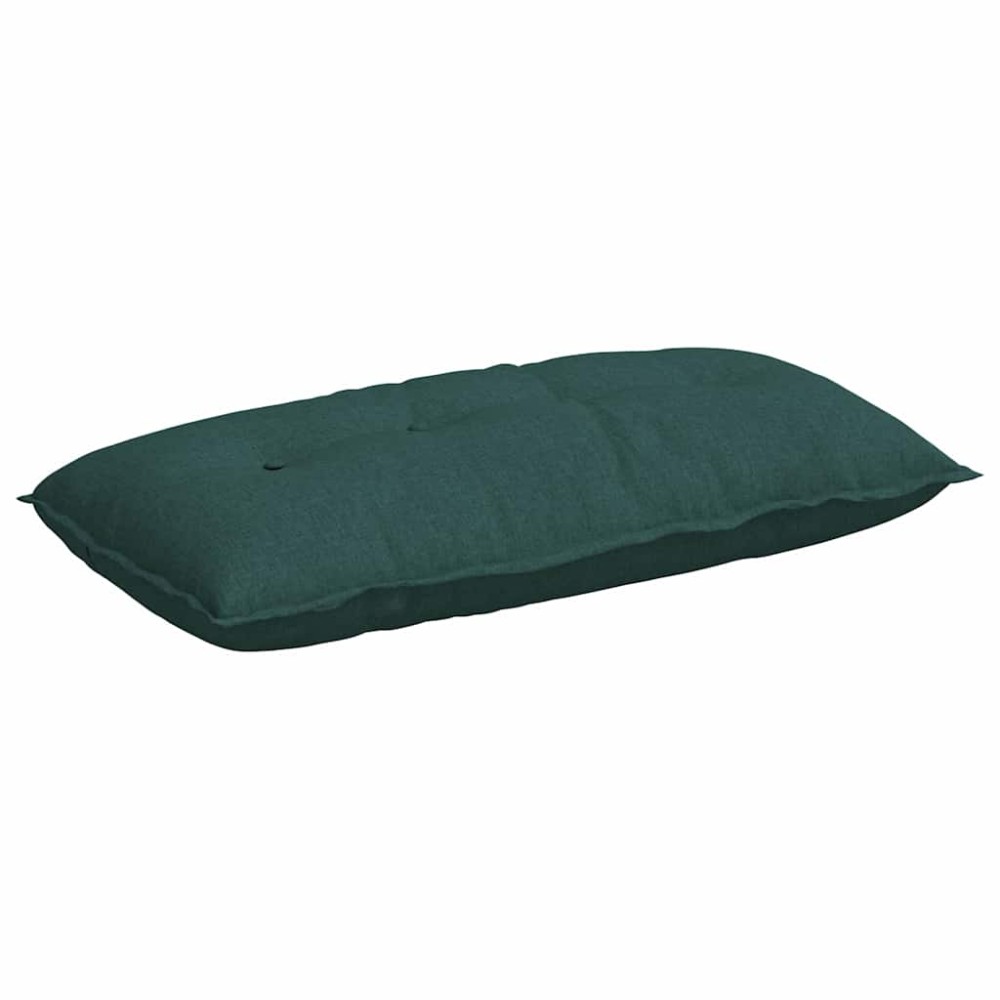 vidaXL Μαξιλάρι Πλάτης Σκούρο Πράσινο 100 x 19 x 50 εκ ύφασμα