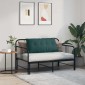 vidaXL Μαξιλάρι Πλάτης Σκούρο Πράσινο 100 x 19 x 50 εκ ύφασμα