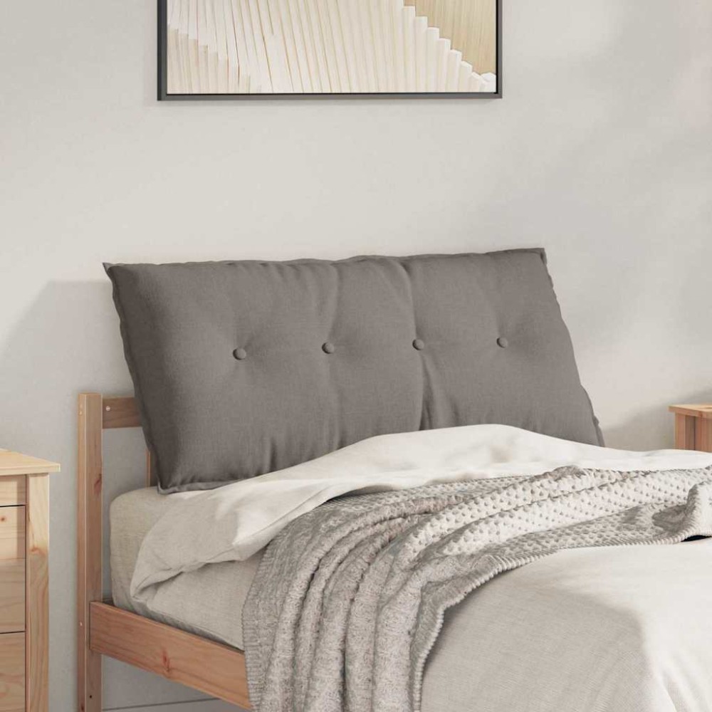 vidaXL Μαξιλάρι Πλάτης Taupe 100 x 19 x 50 εκ ύφασμα