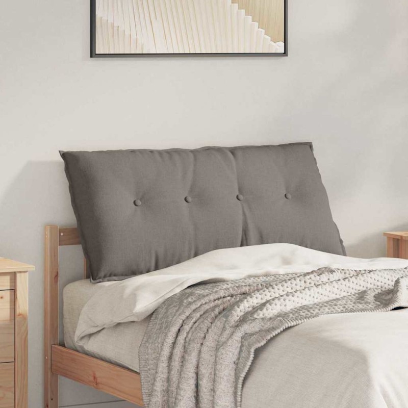 vidaXL Μαξιλάρι Πλάτης Taupe 100 x 19 x 50 εκ ύφασμα
