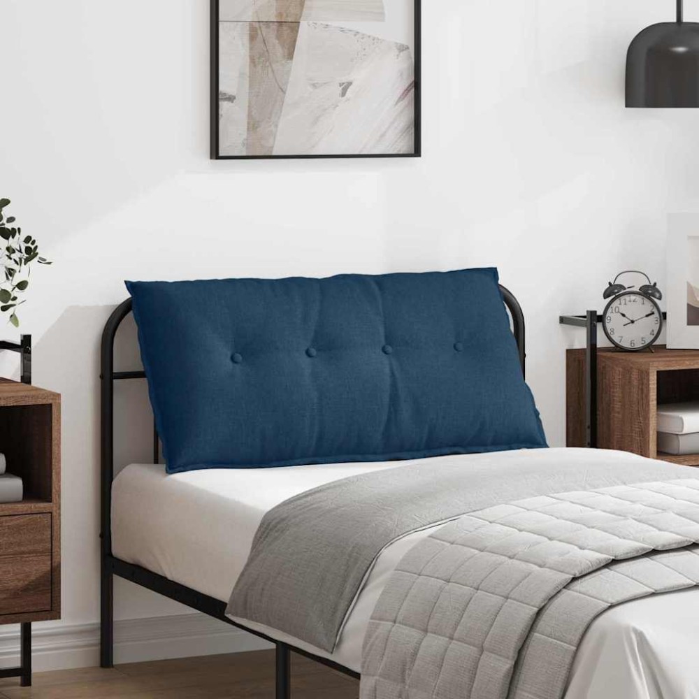 vidaXL Μαξιλάρι Πλάτης Μπλε 100 x 19 x 50 εκ ύφασμα