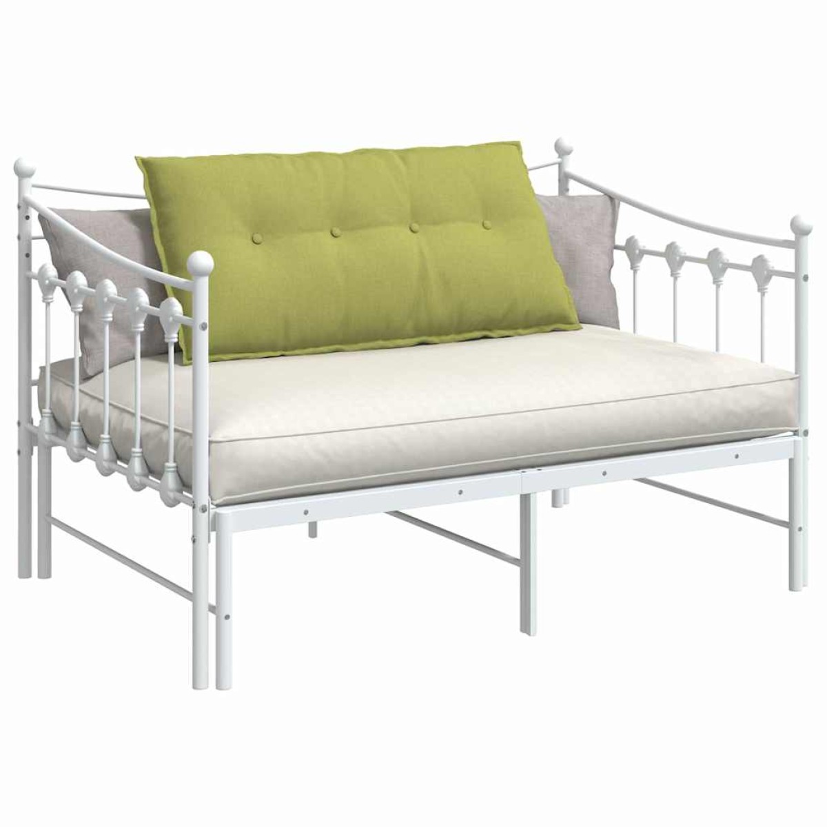 vidaXL Μαξιλάρι Πλάτης Ανοιχτό Πράσινο 100 x 19 x 50 εκ ύφασμα