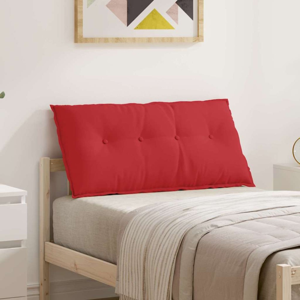 vidaXL Μαξιλάρι Πλάτης Κόκκινο 100 x 19 x 50 εκ ύφασμα