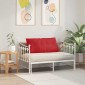 vidaXL Μαξιλάρι Πλάτης Κόκκινο 100 x 19 x 50 εκ ύφασμα