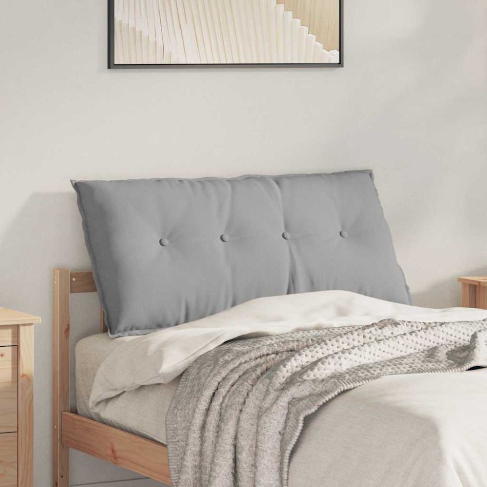 vidaXL Μαξιλάρι Πλάτης Σκίουρος Γκρί 100 x 19 x 50 εκ ύφασμα