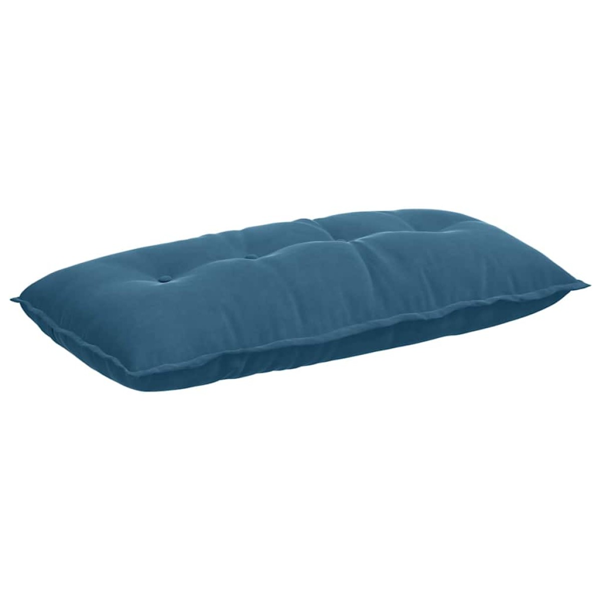 vidaXL Μαξιλάρι Πλάτης Μπλε 100 x 50 cm Υφασμάτινο Κορντουρά