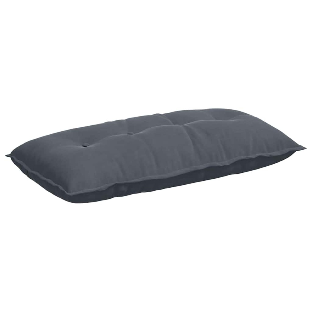 vidaXL Μαξιλάρι Πλάτης Σκούρο Γκρι 100 x 50 cm Υφασμάτινο Κορντουρά