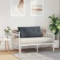 vidaXL Μαξιλάρι Πλάτης Σκούρο Γκρι 100 x 50 cm Υφασμάτινο Κορντουρά