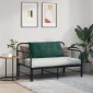 vidaXL Μαξιλάρι Πλάτης Σκούρο Πράσινο 100 x 50 cm Υφασμάτινο Κορντουρά