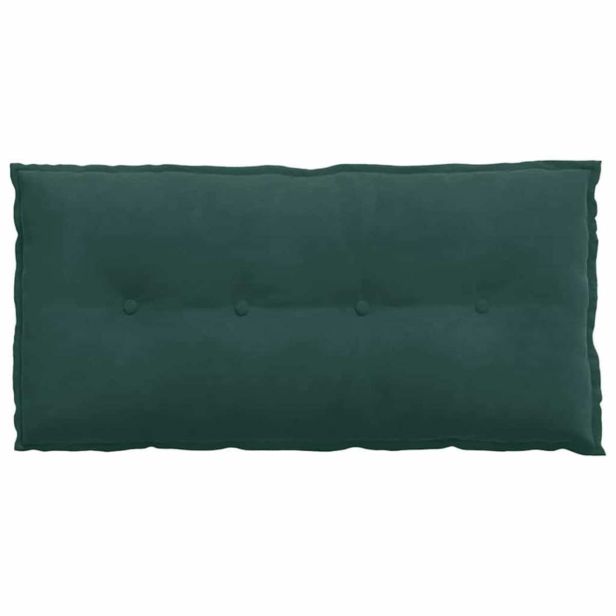 vidaXL Μαξιλάρι Πλάτης Σκούρο Πράσινο 100 x 50 cm Υφασμάτινο Κορντουρά