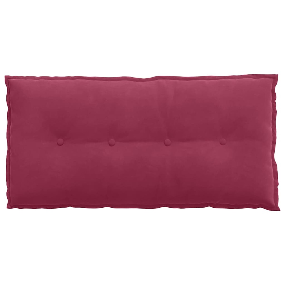 vidaXL Μαξιλάρι Πλάτης Κόκκινο 100 x 50 cm Υφασμάτινο Κορντουρά