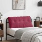 vidaXL Μαξιλάρι Πλάτης Κόκκινο 100 x 50 cm Υφασμάτινο Κορντουρά