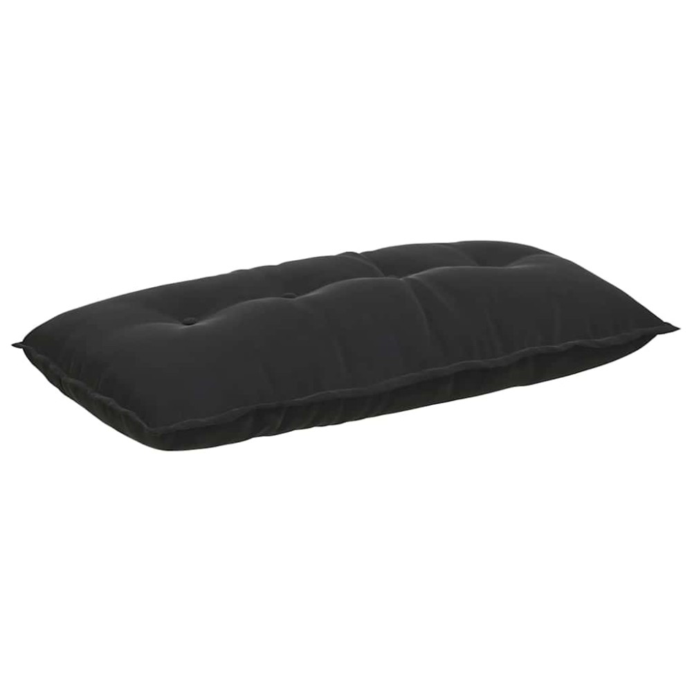 vidaXL Μαξιλάρι Πλάτης Μαύρο 100 x 50 cm Υφασμάτινο Κορντουρά