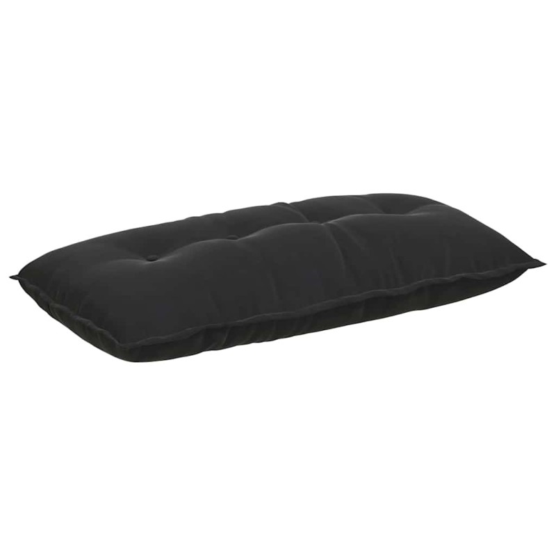 vidaXL Μαξιλάρι Πλάτης Μαύρο 100 x 50 cm Υφασμάτινο Κορντουρά