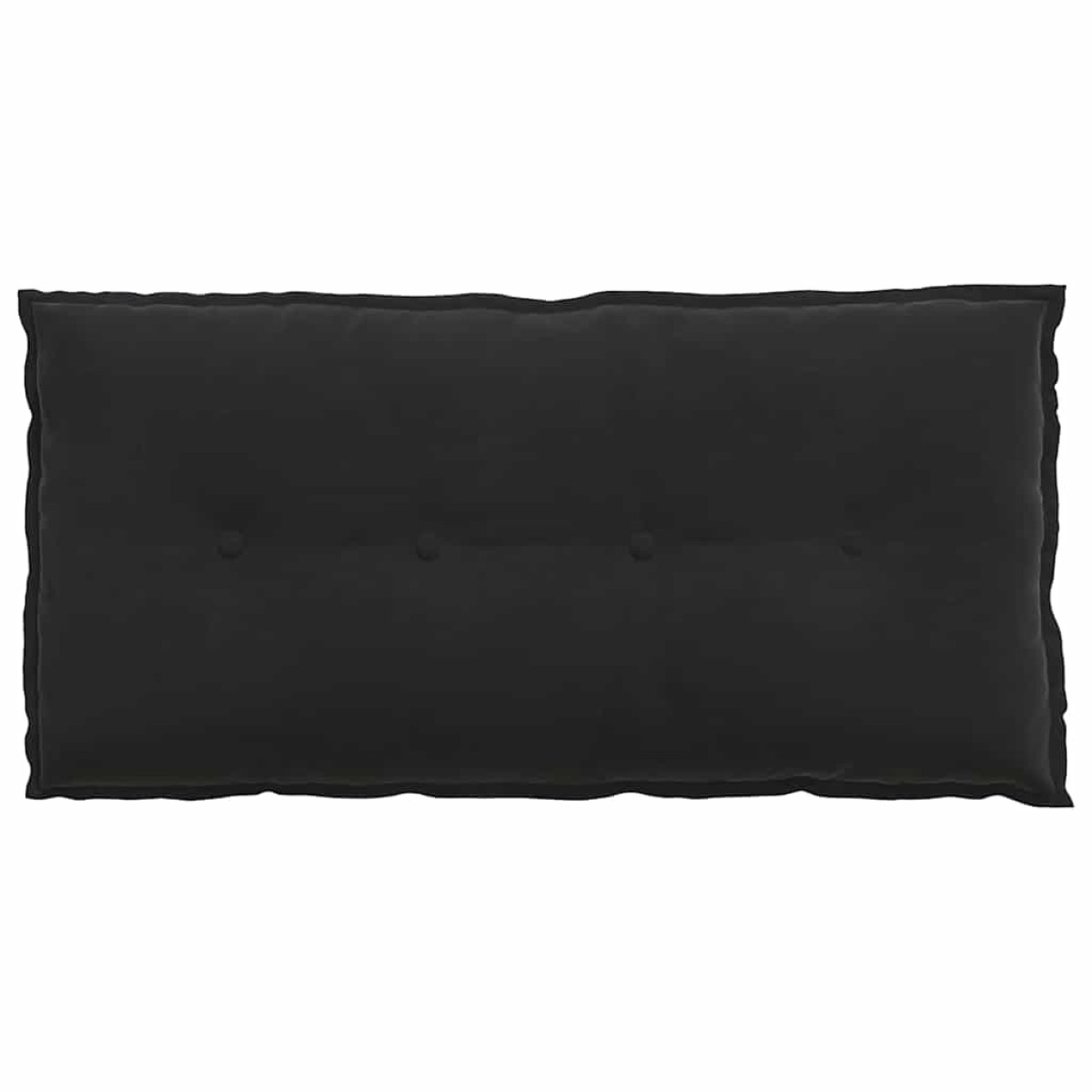 vidaXL Μαξιλάρι Πλάτης Μαύρο 100 x 50 cm Υφασμάτινο Κορντουρά