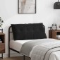 vidaXL Μαξιλάρι Πλάτης Μαύρο 100 x 50 cm Υφασμάτινο Κορντουρά