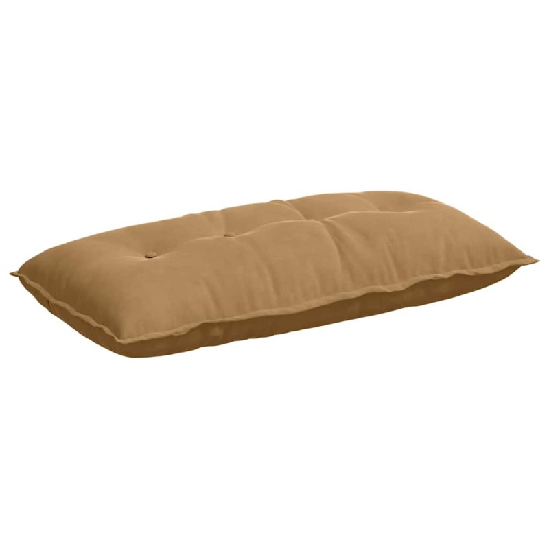vidaXL Μαξιλάρι Πλάτης Καφέ 100 x 50 cm Υφασμάτινο Κορντουρά