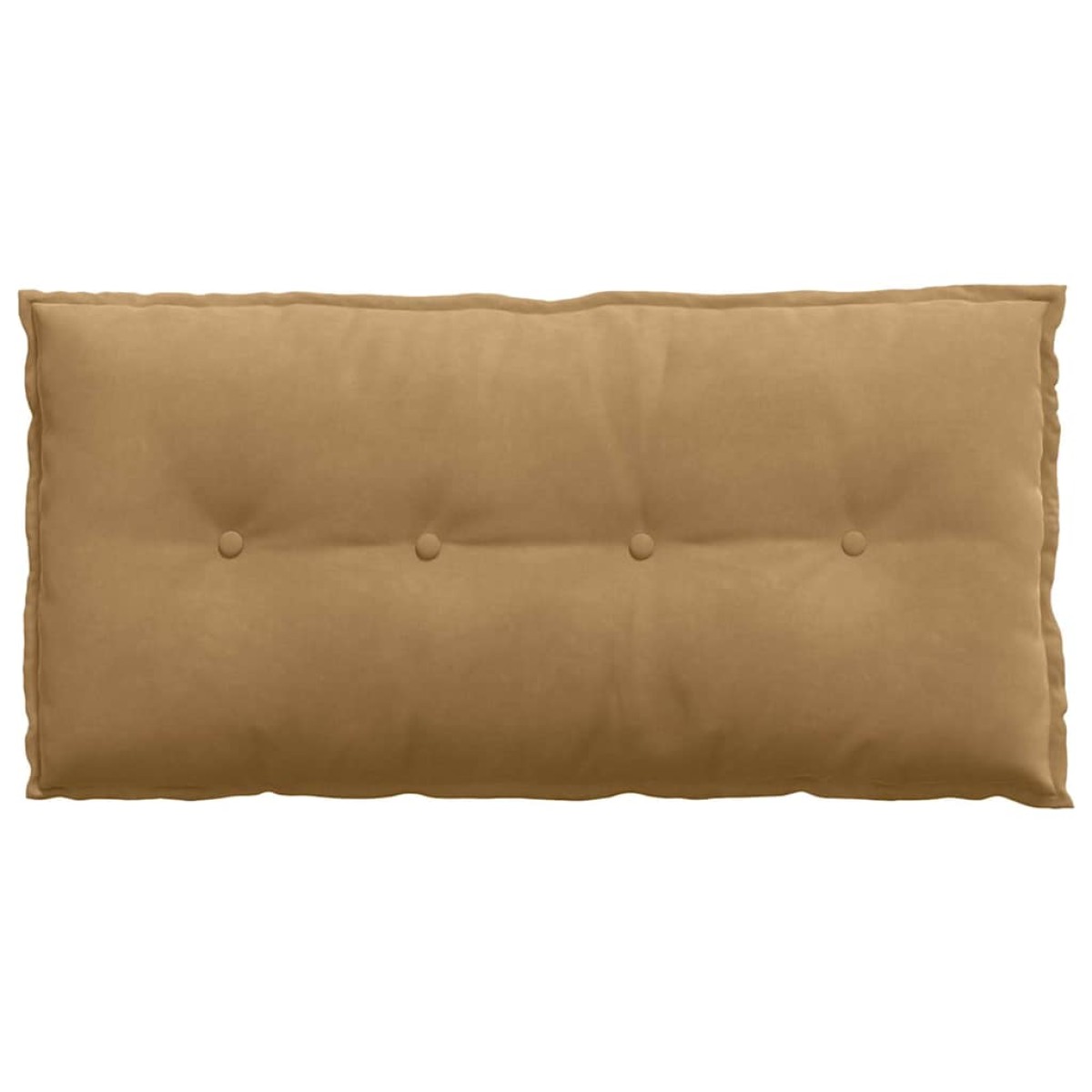 vidaXL Μαξιλάρι Πλάτης Καφέ 100 x 50 cm Υφασμάτινο Κορντουρά