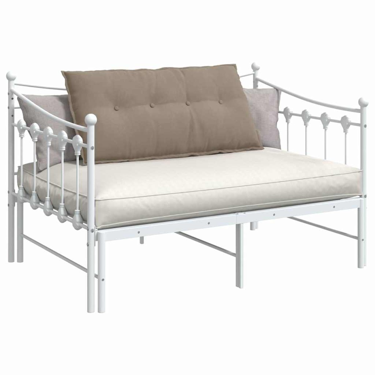 vidaXL Μαξιλάρι Πλάτης Taupe 100 x 50 cm Ύφασμα Μικροΐνας